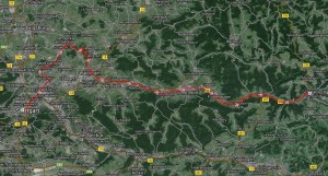 Strecke Stuttgart - Schwäbsch Gmünd